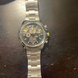 Citizen Silver Watch with Black Accents